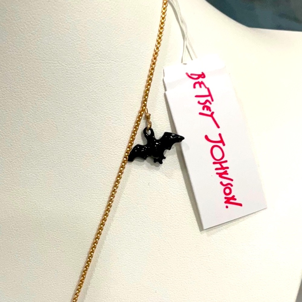 Betsey Johnson Halloween Jack-O-Lantern Bulldog Necklace and Earring Set NWT! - Picture 6 of 11